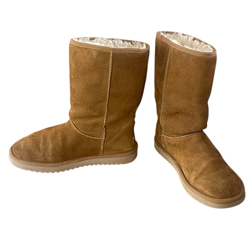 Koolaburra by UGG Koola tall boots, Sherpa lined, chestnut color. Size 8 GUC